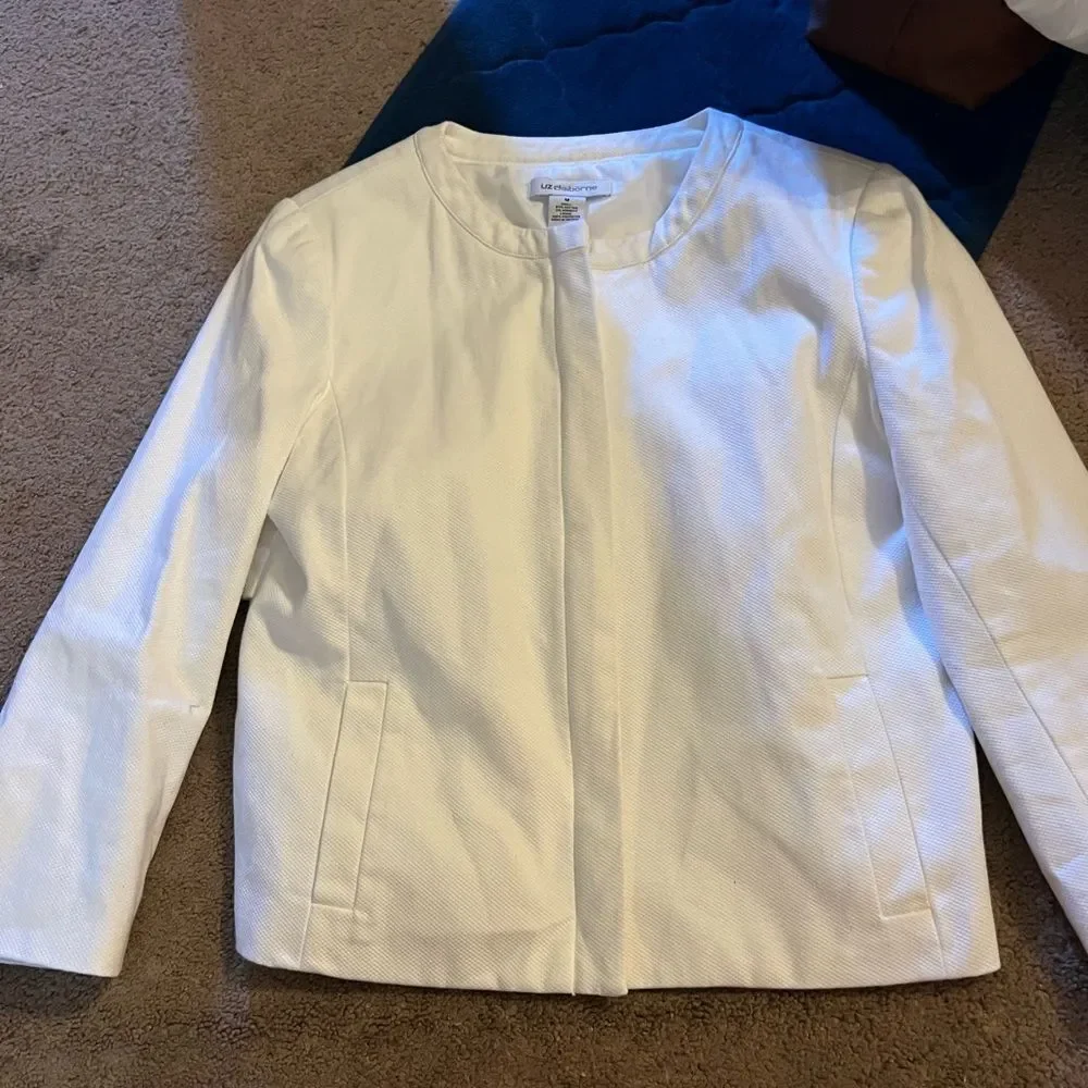 Liz Claiborne‎ medium white jacket